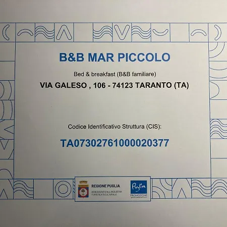 Mar Piccolo Via Galeso Bed and breakfast *